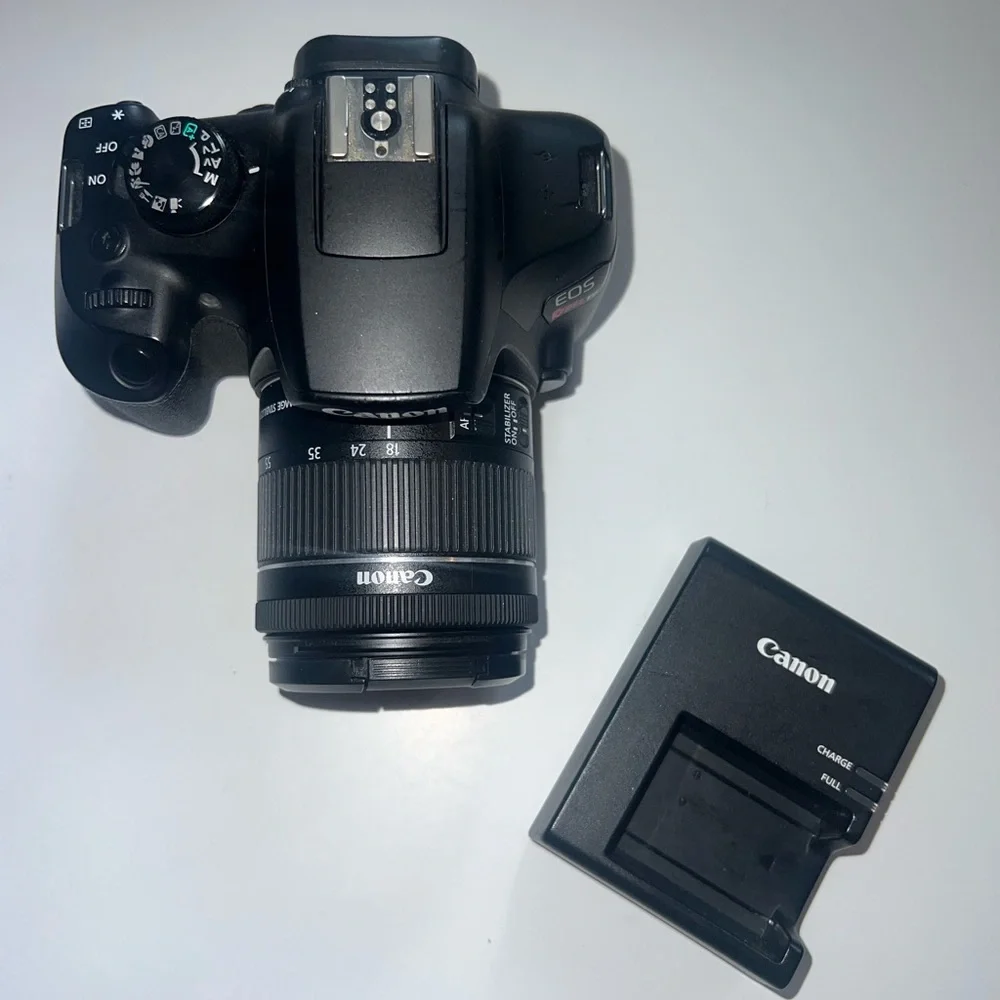 Canon EOS Rebel T6 Digital SLR Camera with 18-55mm Lens and Charger